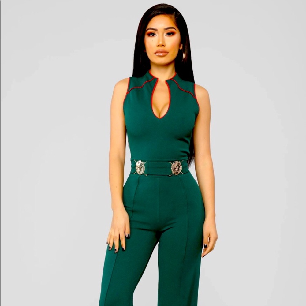 NWT Fashion Nova High Collar Jumpsuit